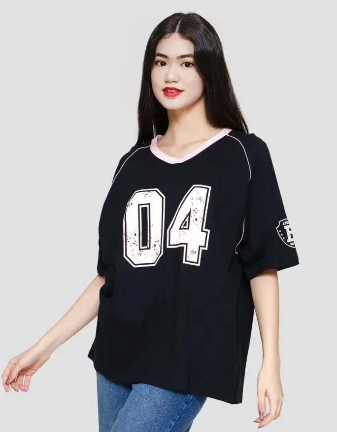 Model jersey oversize 