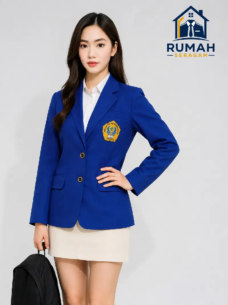 Konveksi jas almamater Biru tua Konveksi jas almamater
