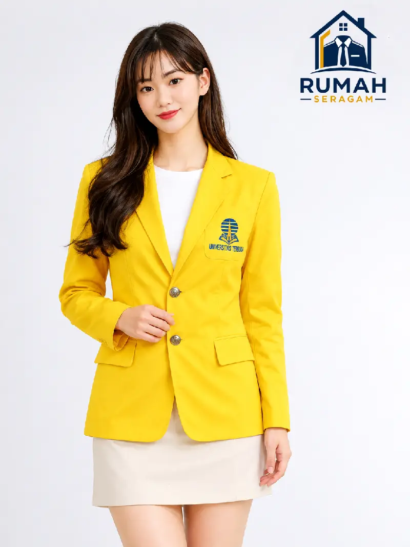 Konveksi jas almamater Kuning Konveksi jas almamater