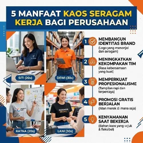 Kaos seragam kantor