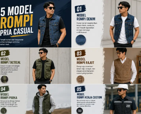 5 model rompi pria kasual