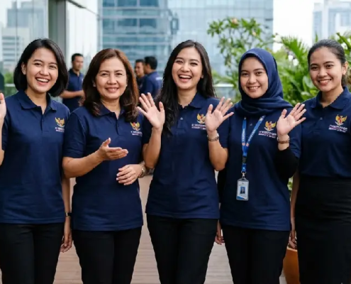 Kaos seragam kerja