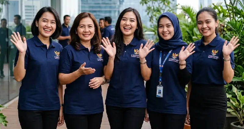 Kaos seragam kerja