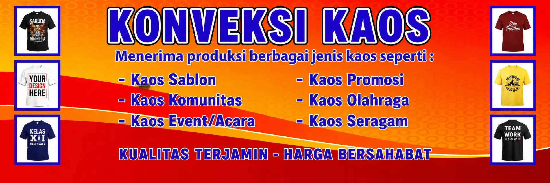 Konveksi kaos custom bandung