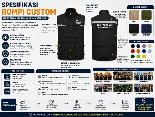 Spesifikasi rompi Custom
